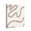 Abstract - Moderne kunst - Beige aluminium wit klein -3d