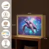 Schildpad - Dier - Galaxy - Ruimte Light Box met batterij (Wandlamp kind) middel -USP_websiteoverzichtNL