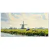 Koeien - Windmolen - Weide - Blauw Balkonbeschermer Duitsland klein -zz_3d