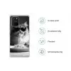 Langharige kat - Zonnebril - Spaghetti - Humor - Zwart - wit Telefoonhoesje Samsung Galaxy S10 Lite klein -specsS10Lite
