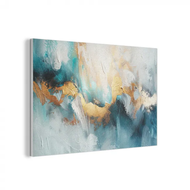 Akustikbild - Abstrakt - Kunst - Gold - Blau