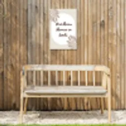 Bloemen - Quote - Zomer - Beige Tuinposter op houten frame 2 cm dik klein -sfeer4