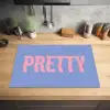 Pretty - Roze - Blauw - Golvend Inductie beschermer vinyl 3mm klein -sfeer5