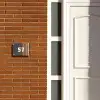 Hout en antraciet - Traditioneel Naambord Rechthoek middel -sfeer3-rechthoek-S