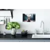 Hert - Winter - Hertenkop - Sneeuw - Gewei Muursticker klein -keuken