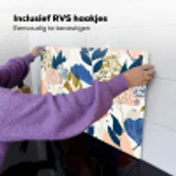 Bloemen - Botanisch - Kleurrijk Inductie beschemer met haakjes klein 777 -ky-ophangen-nl