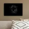 Panter - Dieren - Zwart - Ogen canvas 2cm klein -sfeer3