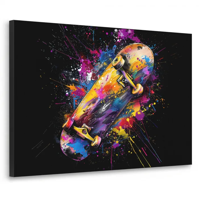 Graffiti - Sport - Skateboard - Skate Textielframe - compleet frame klein -3d