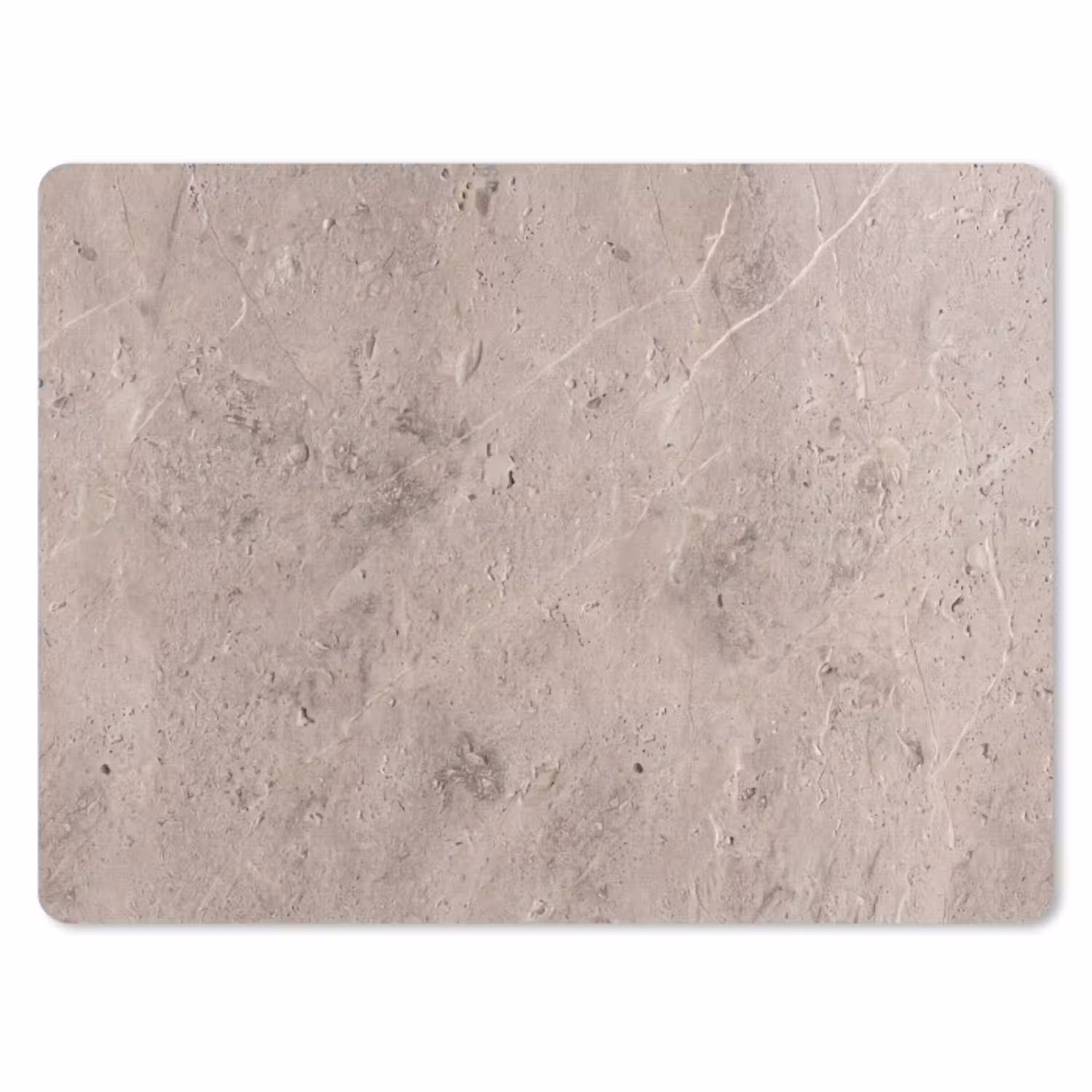 Textuur - Steen - Patroon - Rustiek - Beige muismat rubber klein -3d