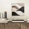 Golven - Abstract - Beige aluminium wit klein -sfeer1