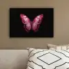 Vlinder - Fuchsia - Grafisch canvas 2cm klein -sfeer3