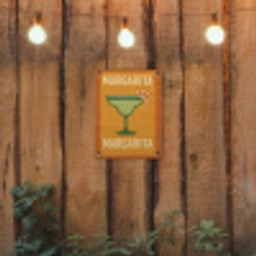 Illustratie - Margarita - Sinaasappelschijf - Oranje tuinposter los doek klein -sfeer1