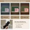Donkergroen - Tekst - Schaduw - Grafisch Light Box met batterij (Wandlamp) middel -USP_lichtkleurNL