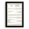 Wine - Japandi - Vintage - Wit fotolijst zwart zonder passe partout klein -3d
