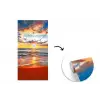 Zee - Zonsondergang - Strand - Wolken - Oranje fotobehang vinyl groot -3d
