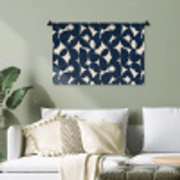 Modern - Geometrisch - Blauw Wandkleed katoen klein 269 -sfeer7
