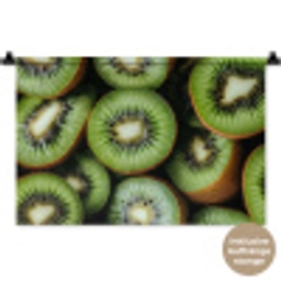 Kiwi - Fruit - Groen Wandkleed katoen klein -t3d_DE