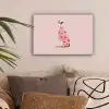 Hond - Hartjes - Roze canvas 2cm klein -sfeer1