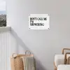 Tekst - Modern - Zwart - Wit tuinposter los doek klein -sfeer8
