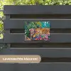 Luipaard - Kleurrijk - Tropisch tuinposter los doek klein -sfeer3