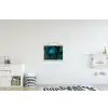 Inductie mat - Jungle - Inductie beschermer - Palmblad - Natuur textielposter latten blank klein -kinderkamer