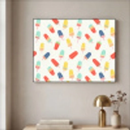 IJsjes - Speels - Kleurrijk Textielframe zwart klein 947 -sfeer2