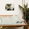 Vlakken - Abstract - Beige - Cirkels tuinposter los doek klein -sfeer7