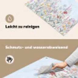 Weidebloemen - Illustratie - Kleurrijk Inductie beschemer met haakjes klein -ky-schoon-de