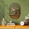 Vaas - Pastel - Kleuren - Bloemen Wandcirkel Ovaal Forex klein -sfeer2