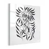 Bladeren - Planten - Bohemian - Wit - Abstract plexiglas 5mm klein -z3d
