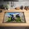Doorkijk - Koe - Weiland - Dieren - Natuur Inductie beschermer vinyl 3mm klein -sfeer5