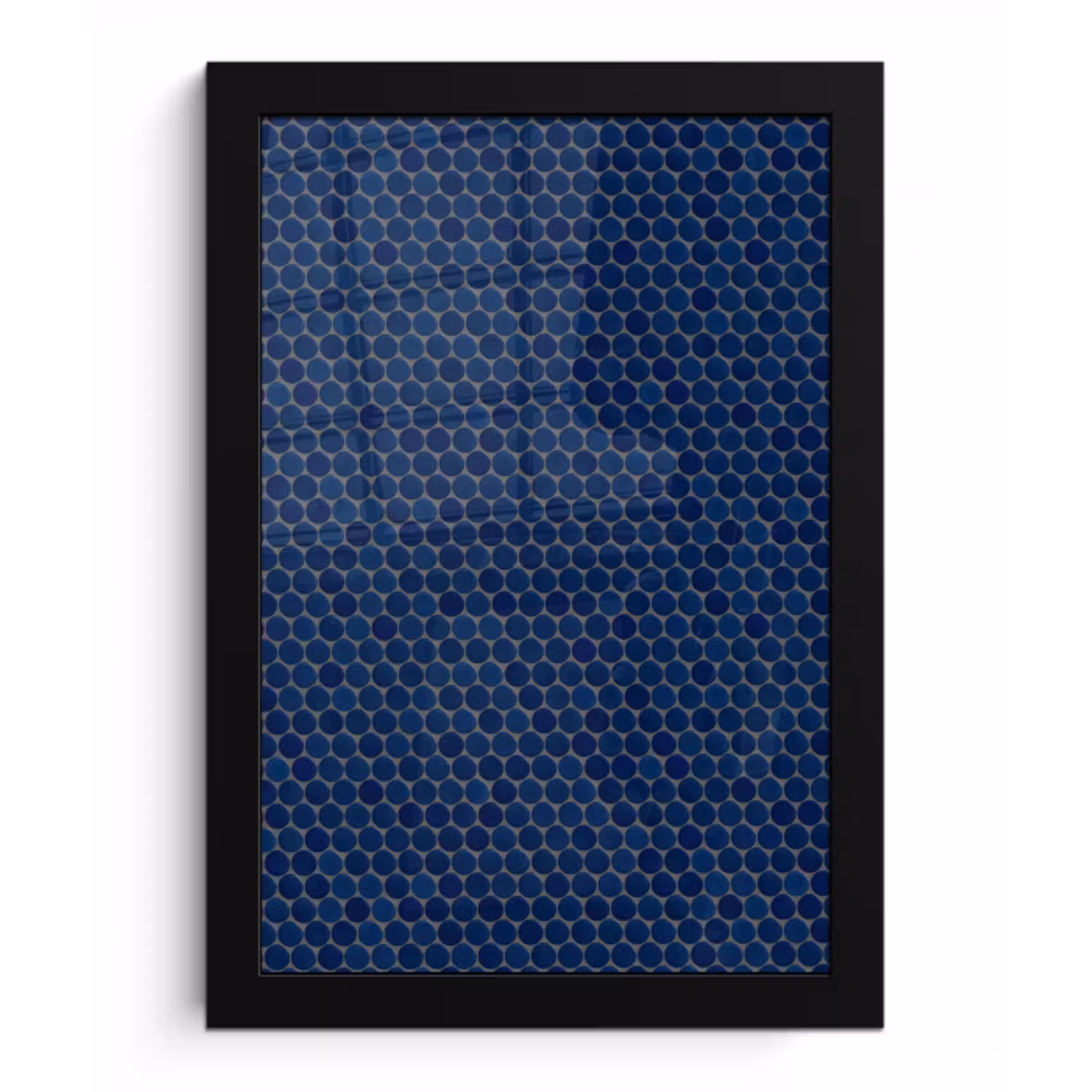 Penny - Mozaïek - Donkerblauw fotolijst zwart zonder passe partout klein 224 -3d