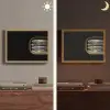Sardines - Blik - Zwart - Vissen Light Box met batterij (Wandlamp) middel -sfeer3