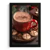 Chocolademelk - Mok - Winter - Kerst - Gezelligheid fotolijst zwart zonder passe partout klein -3d