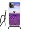 Lavendel - Natuur - Paars - Bomen Hoesje iPhone 12 Pro met koord klein -3d