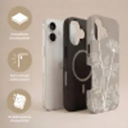 Grafisch - Fluitenkruid - Taupe Toughcase MagSafe Apple iPhone 17 klein -USP_Lagen_DE