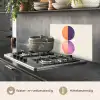 Abstract - Cirkels - Paars keuken achterwand spatscherm klein -usp_NL