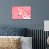 Zebra - Pink - Verf poster papier klein -sfeer2