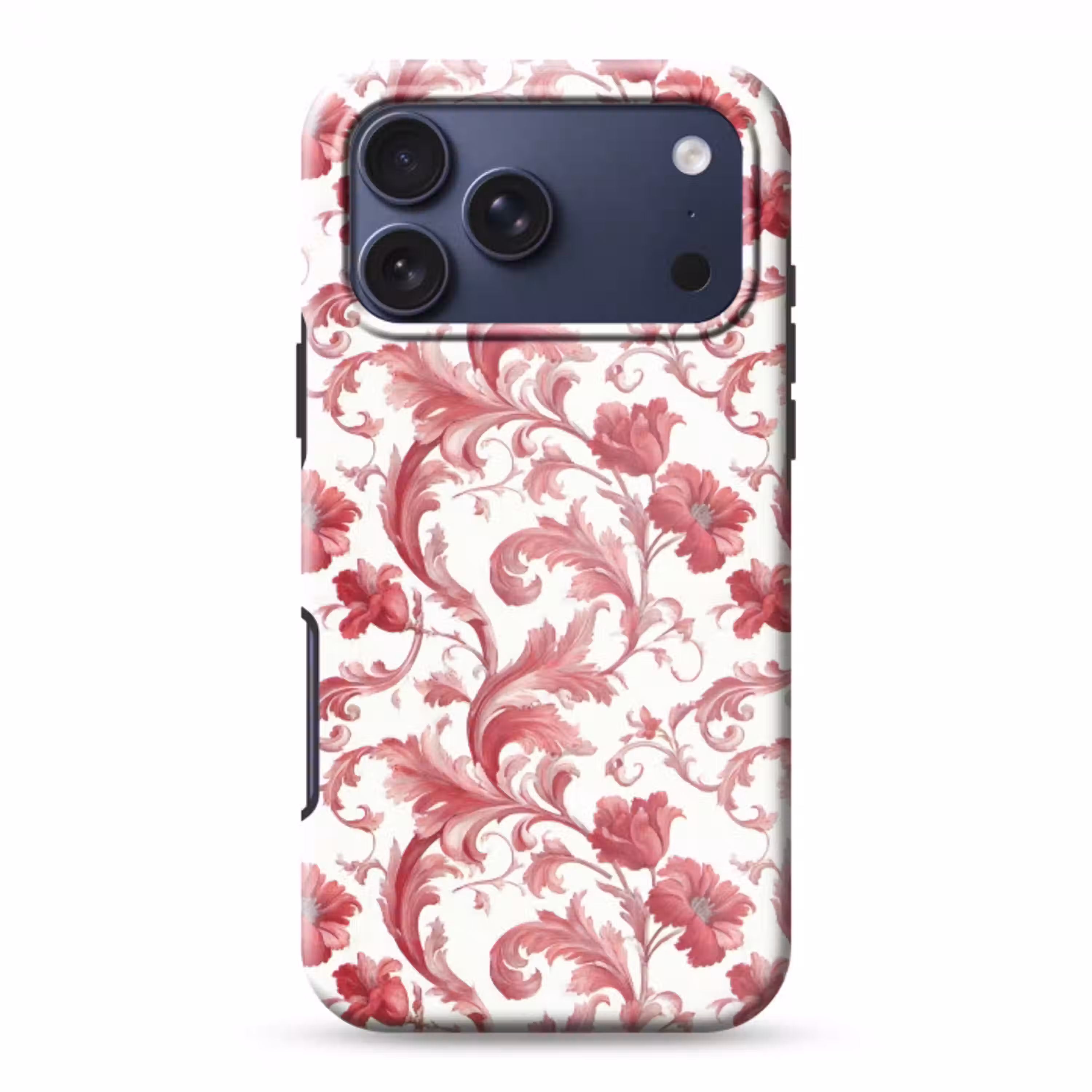 Barok - Patroon - Rood Toughcase MagSafe Apple iPhone 17 Pro Max klein 1019 -3d
