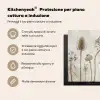 Botanische Elegance in Sepia Inductie beschermer vinyl 3mm middel -zzzsfeer2_ITA