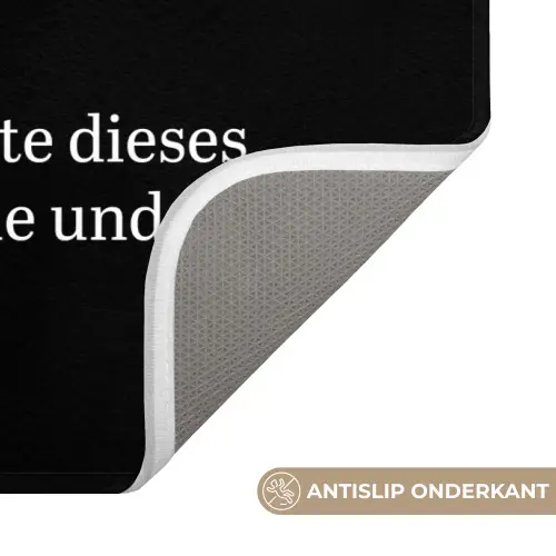 Quotes - Gäste-wc - Definitie - Zwart - Spreuk WCmat klein -USP_AntislipNL