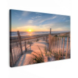 Strand - Zee - Duin - Zonsondergang - Landschap canvas 2cm klein -z3d