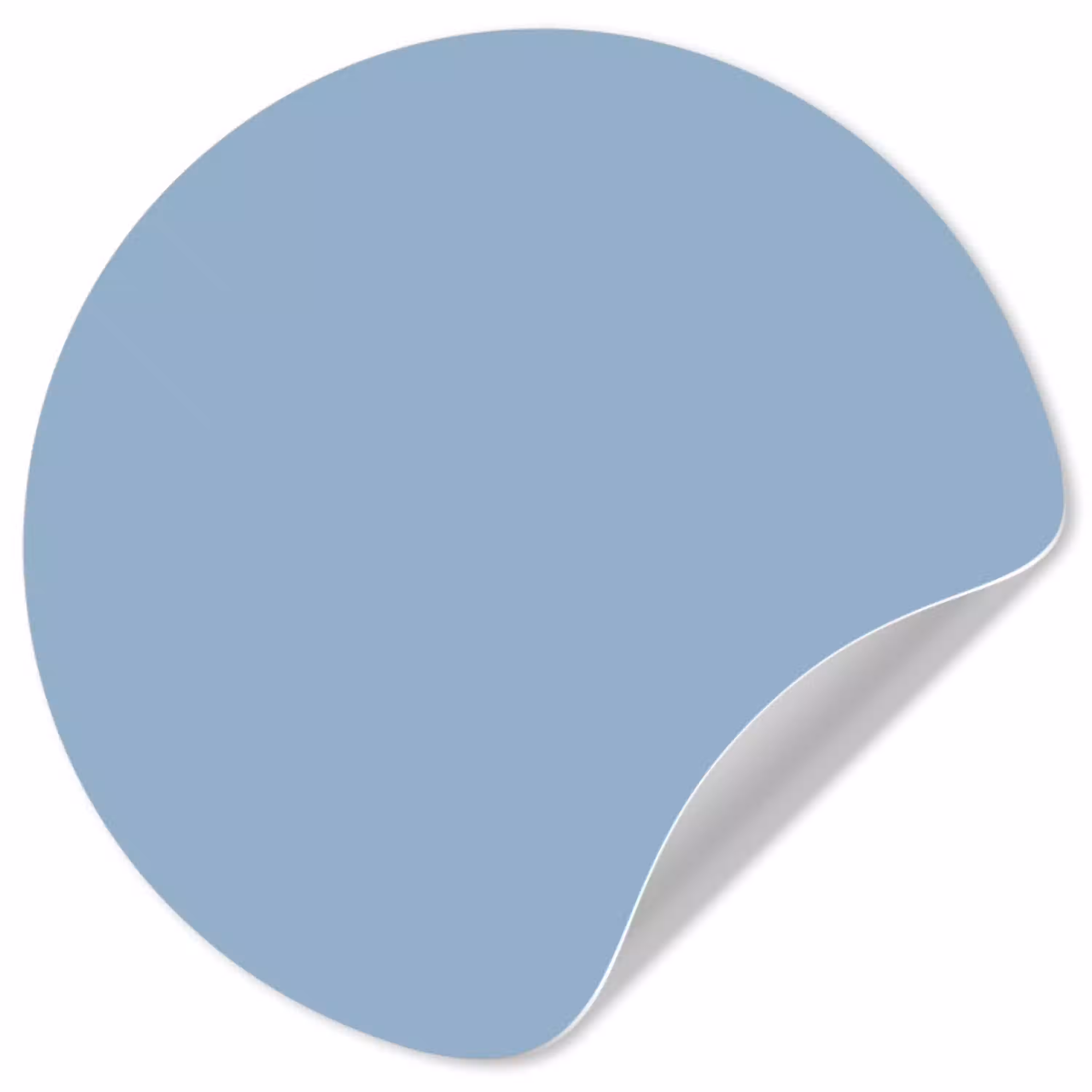 Dusty - Denim - Blauw Wandcirkel behangsticker klein 186 -3d