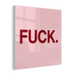 Statement - Krachtig - Roze plexiglas 5mm klein -z3d