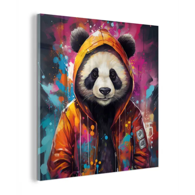 Panda - Jas - Graffiti - Oranje plexiglas 5mm klein -z3d
