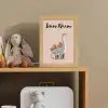 Dinosaurus - Planten - Beige - Minimalistisch Light Box met kabel (Kinderlampje) klein -sfeer2_kind