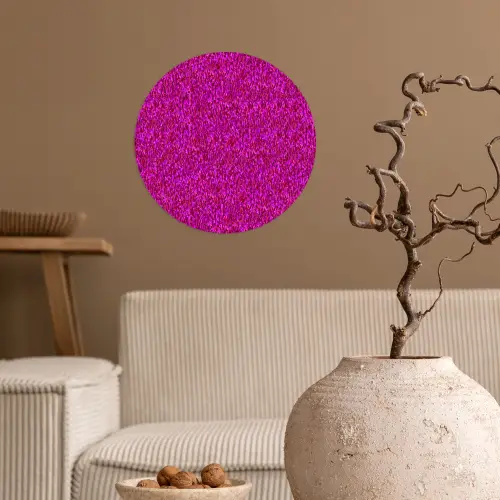 Vloeiend - Olie - Roze - Verf Wandcirkel behangsticker klein 186 -sfeer1