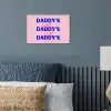 Daddy's - Blauw - Blokletters poster papier klein -sfeer2