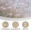 Klif - Bloemen - Zee - Roze Akoestische PET Vilt - Rond klein -closeup_NL
