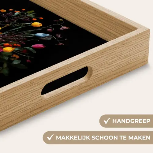 Klassiek - Vaas - Boeket - Bloemen Dienblad Rechthoek middel -USP_HandgreepNL